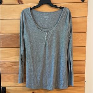 Isabel Maternity by Ingrid & Isabel Gray Long Sleeve Tee